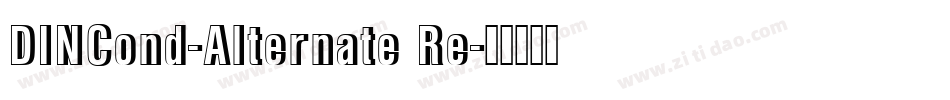 DINCond-Alternate Re字体转换
